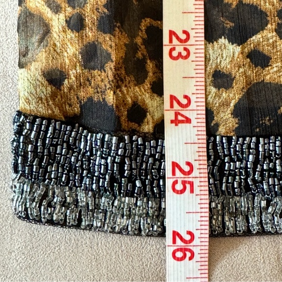 KUT FROM THE KLOTH. Animal Print, Sheer top. Embellishing on front hem. … - Picture 8 of 12